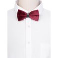 thumbnail image 4 of CORBATA DE PICO AJUSTABLE DE VELVET INSPIRAR CHIC PARA EL DÍA DEL PADRE, TAMAÑO ÚNICO, ROJO OSCURO, PARA BODA Y PROM, 4 of 4