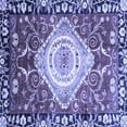 thumbnail image 1 of Ahgly Company Indoor Square Persian Blue Traditional Area Rugs, 5' Square, 1 of 4