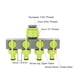 thumbnail image 3 of Desviador De Grifo De 4 Vías, 1 En 4 Salidas, Conector De Colector De Manguera De Jardín ABS Eficiente Para Riego De Jardines Y Parques, 3 of 7