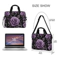 thumbnail image 3 of FORMRS 16" Laptop Bag Carrying Sleeve Case with Handle Travel Shoulder Briefcase, Black Roses, 3 of 8