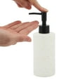 thumbnail image 3 of Unique Bargains 1 Pc Classic Cylindrical Soap Pump Dispenser for Hotels 350ml Black White, 3 of 6