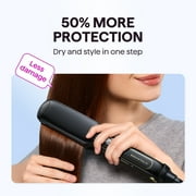 Wavytalk Titanium 1.75 Inch Hair Straightener, Wet to Straight Flat Iron with Dual Voltage Leave Silky & Smooth, Black