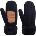 thumbnail image 1 of Guantes de lana de invierno para mujer, guantes térmicos de punto cálido con pantalla táctil y forro polar grueso, 1 of 6