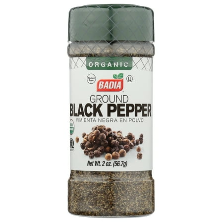 Pack of 8, Badia Ground Black Pepper, 2 oz