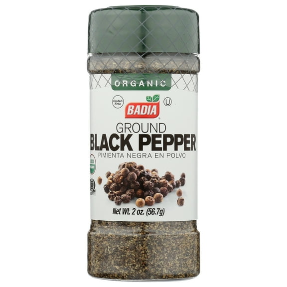 Pack of 8, Badia Ground Black Pepper, 2 oz