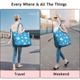 thumbnail image 3 of Sports Game Inspired Weekender Bag with Softball Baseball Prints Multipurpose Travel Tote with Adjustable Strap, Ideal for Boys, Teens, Fitness Fans, 3 of 5