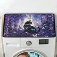 thumbnail image 5 of ZIATUBLES Black Cat Butterfly Washer Dryer Top Protector Mat Multiple Washing Machine Dustproof Top Cover Pad for Laundry Room Kitchen Washable Home Decor Accessories, 24 x 19.7 Inch, 5 of 7