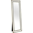 thumbnail image 2 of Camden Isle Gold Beaded Freestanding Mirror, 2 of 8