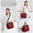 thumbnail image 6 of Red and Black Checkered Pattern Insulated Leakproof Lunch Box for Women, Large Lunch Bag for Tween Teen Adult, Loncheras Para Mujer for Work Beach Travel Picnic Camping, 6 of 6