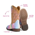 thumbnail image 4 of DREAM PAIRS Girls' Glitter Cowgirl Boots, Mid Calf Western Cowboy Boots for Toddler, Little & Big Kids, 4 of 6