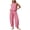 Hot Pink, variant on Summer 2 PC Set for Women Crew Neck Cropped Tank Tops Lantern Pants Gingham Outfit Set for Everyday Vacation Pink S