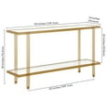 thumbnail image 7 of Evelyn&Zoe Inez 55" Wide Rectangular Console Table in Brass, 7 of 7