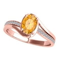 thumbnail image 5 of AoneJewelry 1.40 Carat Diamond Oval Shape Citrine In 10K Solid Rose, White & Yellow Gold, 5 of 5