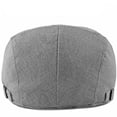 thumbnail image 2 of Prolriy Newsboy Hats for Men Flat Mens Hats Unisex Breathable Mesh Summer Hat Newsboy Beret Cap Cabbie Flat Cap Cabbie Beret Hats for Men Light Gray, 2 of 3