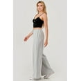 thumbnail image 6 of Drawstring Waist Fleece Lined Wide Leg Pants, 6 of 6