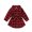 Red, variant on Toddler Infants Kids Baby Girl Red Plaid Shirt Dress Long Sleeve Tie Fall Dress Mini Dress for Kids