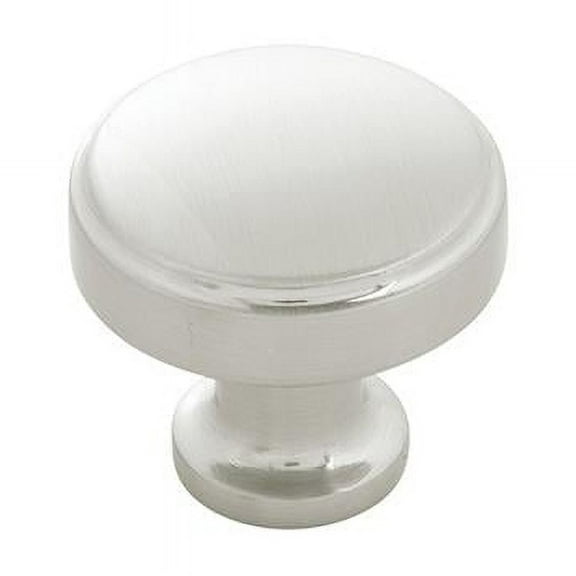 1.25 in. dia. Cabinet Knobs, Satin Nickel