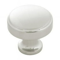 1.25 in. dia. Cabinet Knobs, Satin Nickel