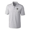 thumbnail image 2 of Men's Cutter & Buck Steel Las Vegas Raiders Advantage Tri-Blend Space Dye Big & Tall Throwback Polo, 2 of 3