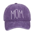 thumbnail image 2 of Sombrero de béisbol de mamá bordado, regalo del día de la madre, gorra de béisbol para mujeres, para senderismo Púrpura, 2 of 8
