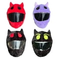 thumbnail image 2 of SharkTRUE Helmet Protection Headgear Cover Cartoon Fluffy Plush Set For Motorcycle, 2 of 8
