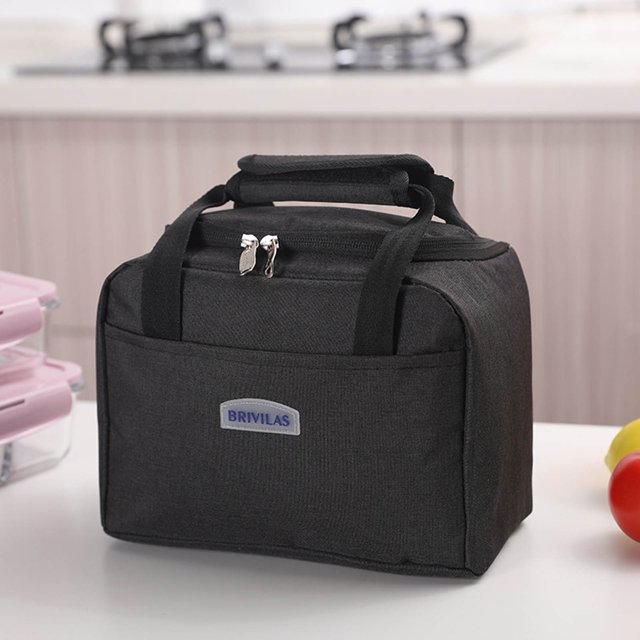 Bolsa de almuerzo de tela Oxford, bolsa de pícnic al aire libre, bolsa de almuerzo portátil, bolsa Bento, bolsa grande de preservación del calor, bolsa de hielo Wmkox8yii HFSH2593