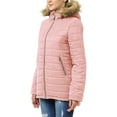 thumbnail image 2 of Ma Croix Women's Lightweight Puffer Jacket with Detachable Fur Hood, 2 of 7