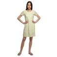 thumbnail image 2 of Moomaya Chemise de Nuit à Manches Courtes Imprimée pour Femmes, Col Rond, en Coton, Vêtement de Nuit, 2 of 5