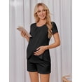 thumbnail image 2 of Ekouaer Women Maternity Nursing Set 2 PCS Postpartum Pajamas Breastfeeding Labor Delivery Pregnancy Pjs, 2 of 6