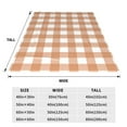 thumbnail image 6 of Brown Gingham Print Pattern Throw Blanket, Super Soft Anti-Pilling Flannel Bed Blankets, 50"x40", 6 of 8