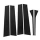 thumbnail image 2 of Tiberio de la Ventana de la Puerta Exterior lateral, Elegante Pegatina del Pilar de la Ventana del Lado Negro Brillante 6 PC Para El Automóvil, 2 of 7