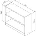 thumbnail image 4 of Bush Furniture Universal 2 Shelf Bookcase, 4 of 5