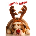 thumbnail image 1 of Happy 8th Birthday: Funny Christmas Bulldog Sketch Book for Kids. Perfect for Doodling, Drawing and Sketching. Way Better Than a Birthday Paperback, 1 of 1