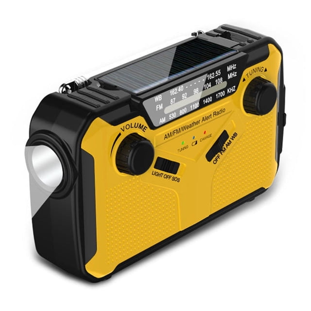 Ovzne Disaster Prevention And Weather Solar Power Generation Emergency Radio With Mobile Power Outdoor Portable On Clearance
