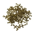 thumbnail image 2 of Hallazgos de joyería Soledad Colgante de cruz 3D de aleación Bronce antiguo 50 piezas, 2 of 10
