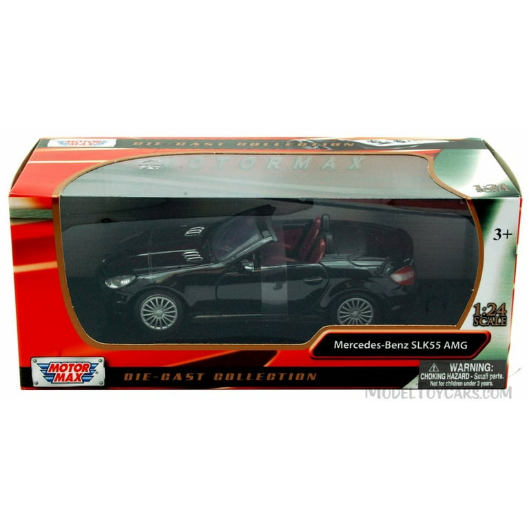 Mercedes Benz SLK55 AMG, Black - Motormax 73292 -1/24 scale Diecast Model  Toy Car