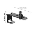 thumbnail image 5 of YIEMEEN Metal Projector Wall Bracket 360 Full Rotation Adjustable Angle Installation, 5 of 7
