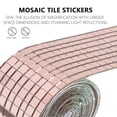 thumbnail image 2 of 2 Rolls Adhesive Mosaic Tiles Glass Mirror Mosaic Sticker DIY Wall Sticker, 2 of 8