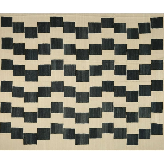 Ahgly Company Indoor Rectangle Contemporary Brown Abstract Area Rugs, 6' x 9'