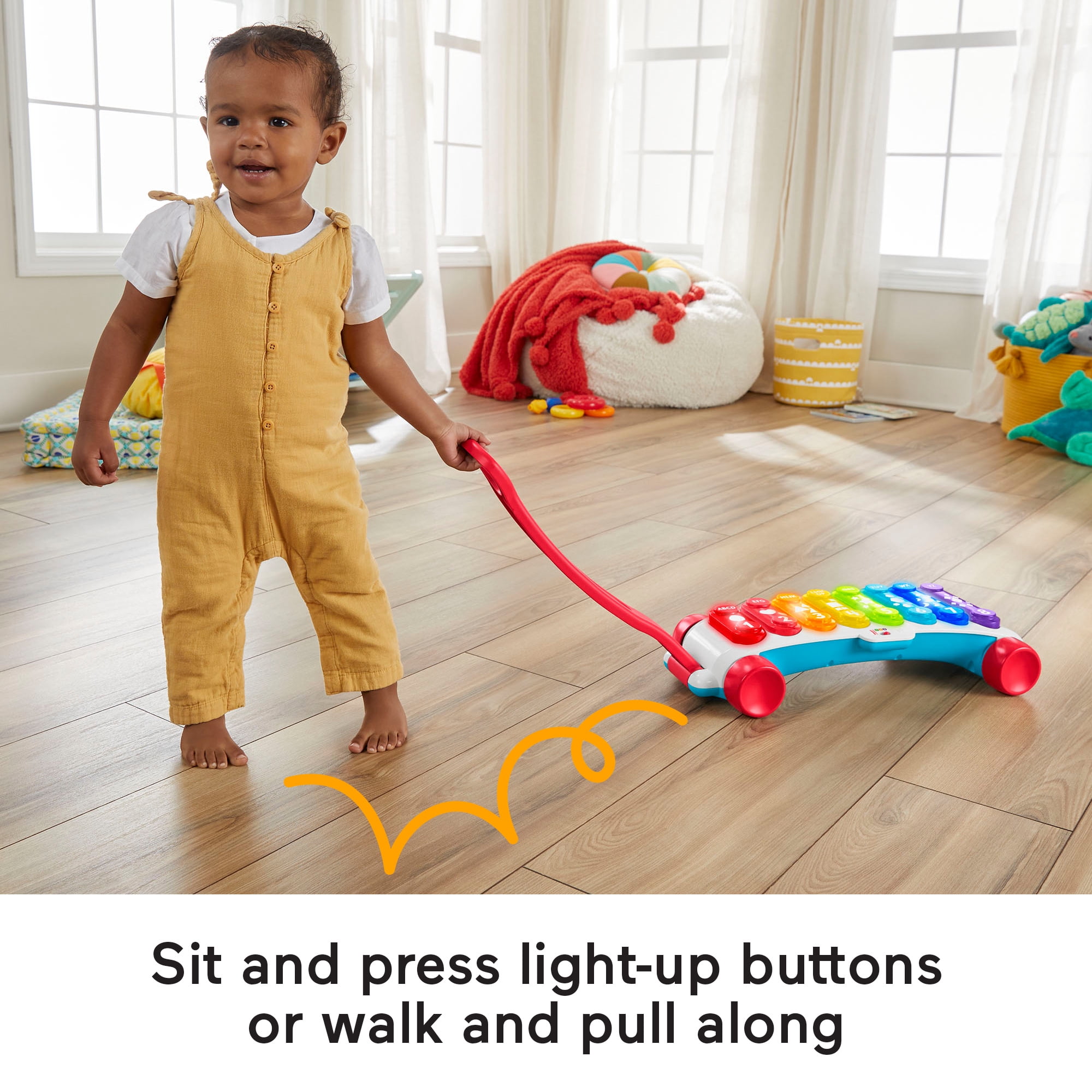 Fisher-Price Giant Light-Up Xylophone Electronic Learning Toy for Infants and Toddlers