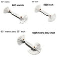 thumbnail image 2 of Lathe Combination Tools 55/60 Degree Measuring Thread Plug Gauge Screw Pitch Gear Tooth Gauges Center Measurement 60D METRIC, 2 of 8
