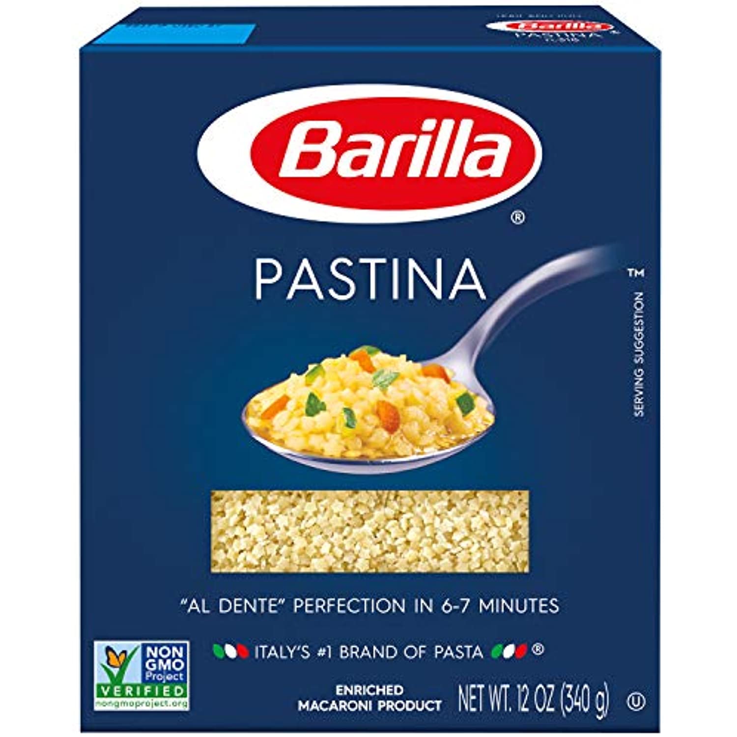 Barilla Pasta, Pastina, 12 Ounce (Pack Of 16)