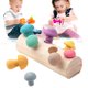 thumbnail image 2 of Bloques De Arcoíris De Madera, Juego De Recogida De Setas, Juguetes Educativos, Ensamblaje A Juego Para Bebés, Juguetes De Agarre Sweethay FN006467-00, 2 of 6