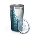 thumbnail image 2 of Forest with Mountains 10oz Tumblers Stainless Steel Tumbler with Lid and Straw,Vacuum Insulated Double Wall Travel Tumbler Cups with Cleaning Brush for Coffee, Tea, 2 of 4