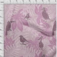 thumbnail image 4 of oneOone Cotton Poplin Purple Fabric Tropical Birds With Leaves Sewing Craft Projects Fabric Prints By Yard 56 Inch Wide, 4 of 4