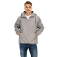 thumbnail image 4 of Tinglu Spring Men Jackets with Hooded Raincoat Waterproof Jacket Zip Up Men's Windbreaker Clothing, 4 of 8