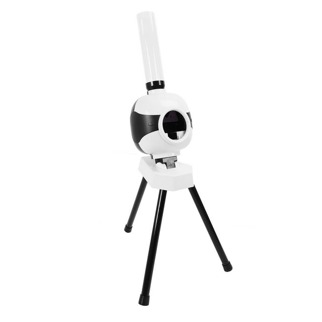 Badminton Serve Machine, Automatic Shuttlecock Pitcher Adapter or Battery Powered with 6 Balls for Outdoor Practice for All Levels