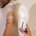 thumbnail image 4 of Puyaiuu Womens Transparent Hollow Mary Jane Jelly Shoes Breathable Closed Toe Slip On Sandals For Spring Summer Outdoor Wear, 4 of 11