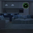 thumbnail image 4 of Reloj de pared luminoso de 12 pulgadas, reloj silencioso, reloj creativo luminoso de plástico, 4 of 5