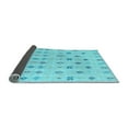 thumbnail image 2 of Ahgly Company Indoor Rectangle Abstract Light Blue Modern Area Rugs, 4' x 6', 2 of 4